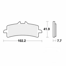 TRW Brake Pads Sintered MCB792TRQ Fits Triumph Daytona 675 2011-2017