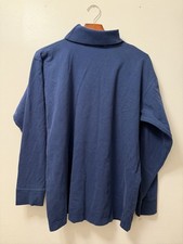 Camisa De Colección Años 90 Dallas Cowboys Azul Marino L/S Cuello Alto Rebok Para Hombre Mediana NFL
