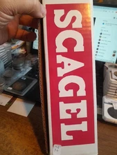 Scagel Marbles Plus Brass Pinned Stag Crown Knife NIB Rare 