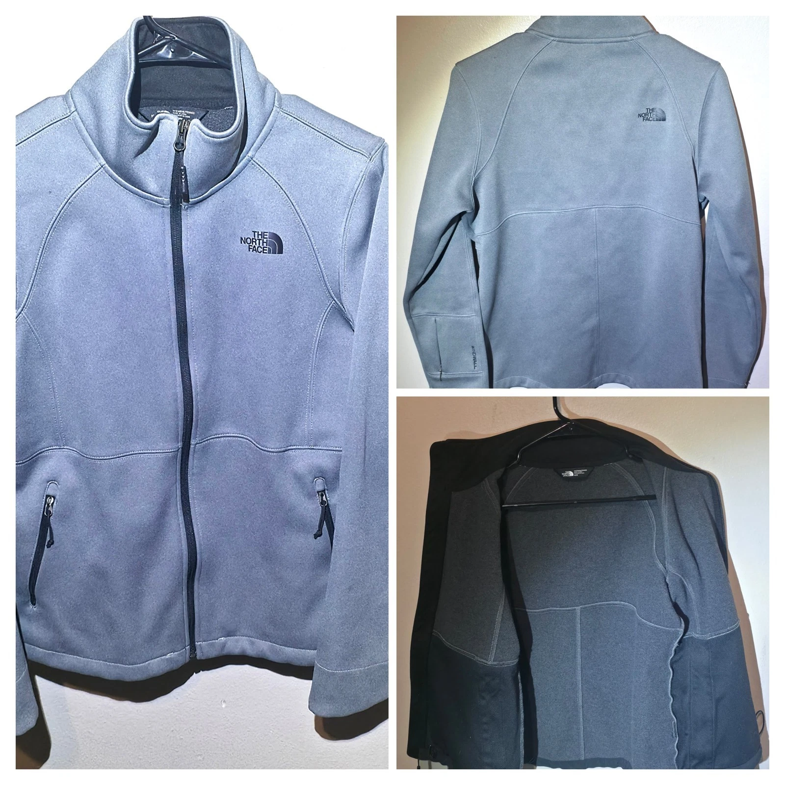 The North Face Apex Windwall RISOR Jacket Heather Gray Medium
