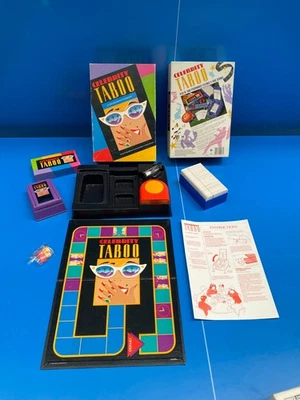 Taboo CELEBRITY MB Jeu de société 1992 JEU DES MOTS INTERDITS Liv Gratuite - Photo 1/4