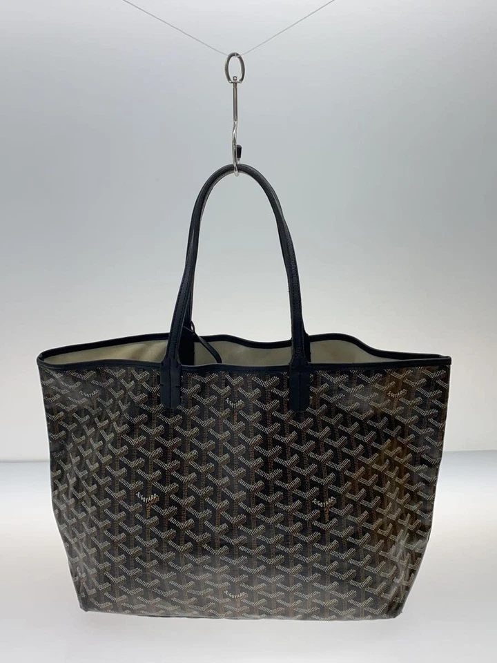 Bolso de Mano GOYARD Saint Louis PM PVC Marrón Patrón Completo Bolsa con Cuadrado Usado Foto 3 de 4