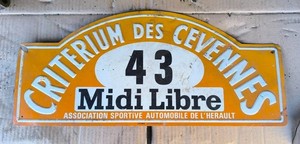 Rallye du Var. Lot de 4 plaques de rallye en tôle: 1989, 199 - Lot 4