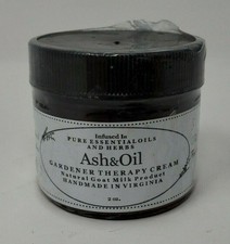 Ash Oil Gardener Therapy Cream Sealed 2 oz Jar Hand Creme