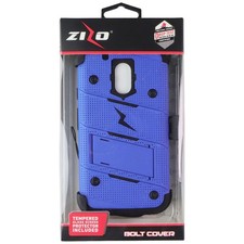 Funda y funda serie ZIZO Bolt para Motorola Moto G4 Play - Azul/Negro