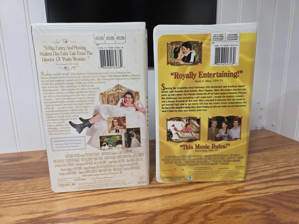The Princess Diaries 1 & 2: Royal Engagement VHS Lot Of 2 Fast Shipping! - Image 2 of 3