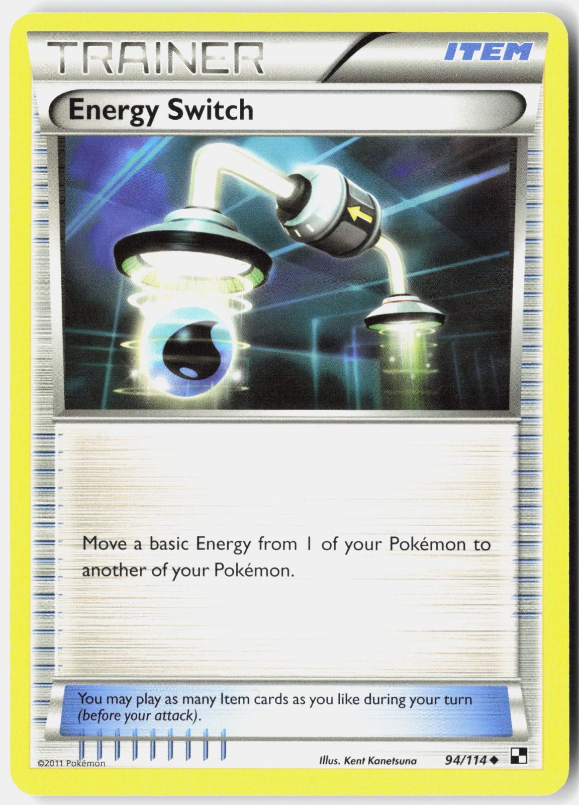 ENERGY SWITCH 94/114 UNCOMMON BLACK & WHITE POKEMON NM