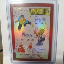 2025 Invincible Red Triple Laser Signagraph Flaxans Doc Seismic Invincible 22/25