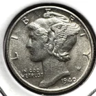 1940 Mercury Dime 90% Silver Winged Liberty Head XF/AU Nice Detail US 10c
