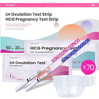 Ovulationstest und Schwangerschaftstest Femometer 70 Stück