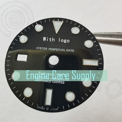 Watch Face Accessories 9 o'clock Calendar GMT Dial For 3186 Movement