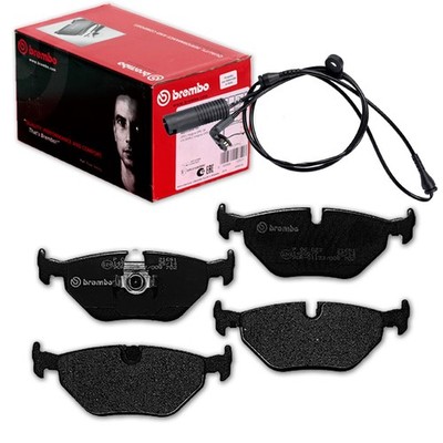 brembo BREMSBELÄGE + WARNKONTAKT HINTEN passend für BMW 5er E39 Touring