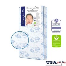 Hypoallergenic Mattress Firm Support Waterproof Crib Toddler Bed Coil 5 Inch New