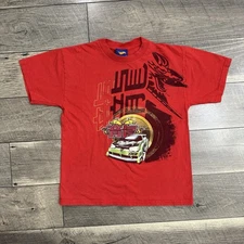 VTG 2003 Hot Wheels Red Dragon Race Car Graphic Red Shirt Youth 8/10 Streetwear