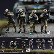1/72 Ukrainian Combat Group Mercenary 4Pcs Soldier Model