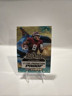  2025 Leaf Optichrome Aquatic Le'Veon Moss 1/1 Pre Production Proof