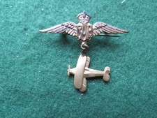 WW 2 RAF LADIES SWEETHEART BROOCH WITH BI PLANE