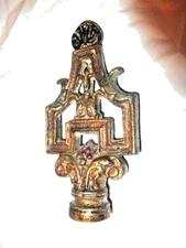 VINTAGE~~~CAST BRASS LAMP FINIAL