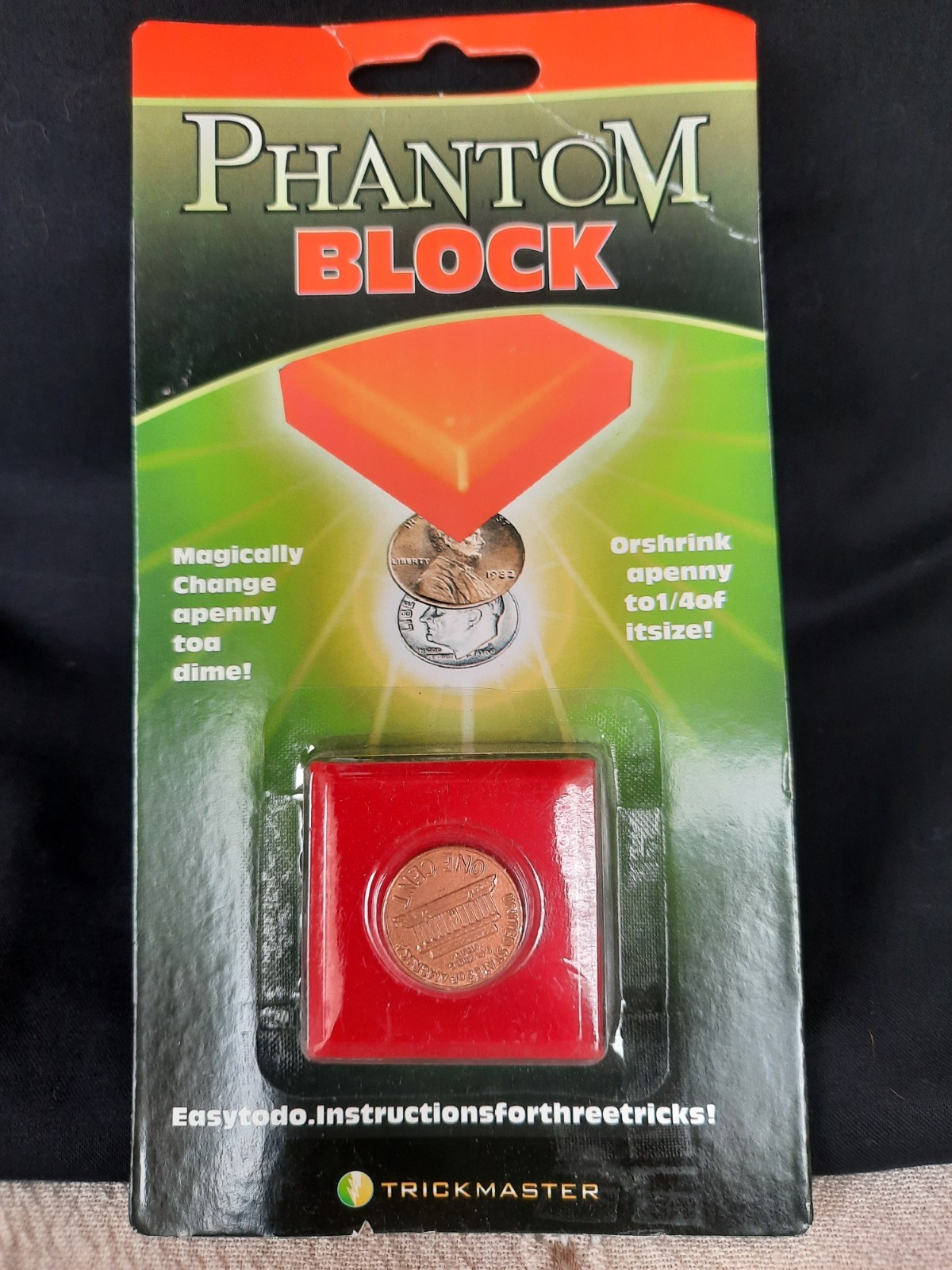 Phantom Block Shrinking Coin Magic Trick New Penny to Dime Transformation