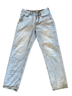 American Eagle 90s Straight Jeans Size 6 Light Wash High Rise Vintage Style