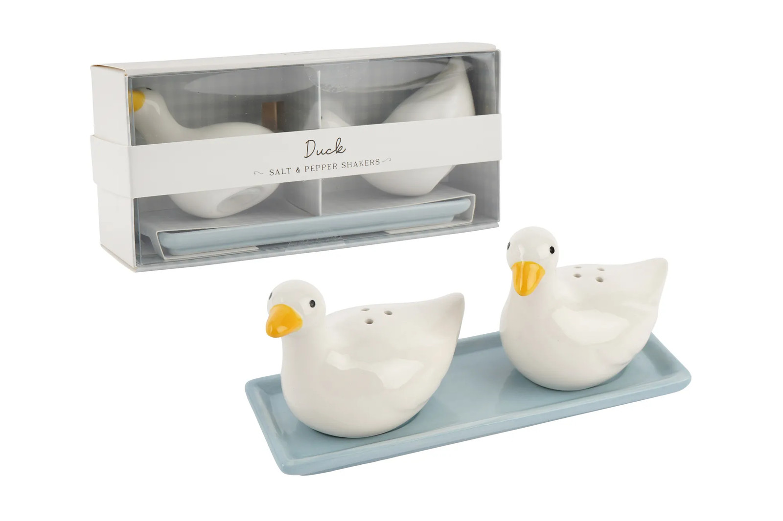 Bramble Farm Duck Salt & Pepper Shakers Gift Box Kitchen Tableware Decor