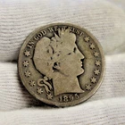 1895 S US Barber Silver Half 50c Better Date G (Cleaned)