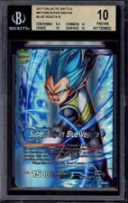 2017 Dragon Ball S Galatic Battle Super Saiyan Blue Vegeta #28 BGS 10 PRISTINE