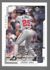 2000 Upper Deck MVP Andruw Jones #25 Silver Signature HOF