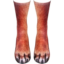 Novelty Animal Paw Socks for Men Women Kids Boys Teens Christmas Stocking