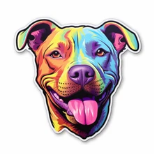 8x car sticker decal pit bull terrier tuning sticker car 9x9 cm