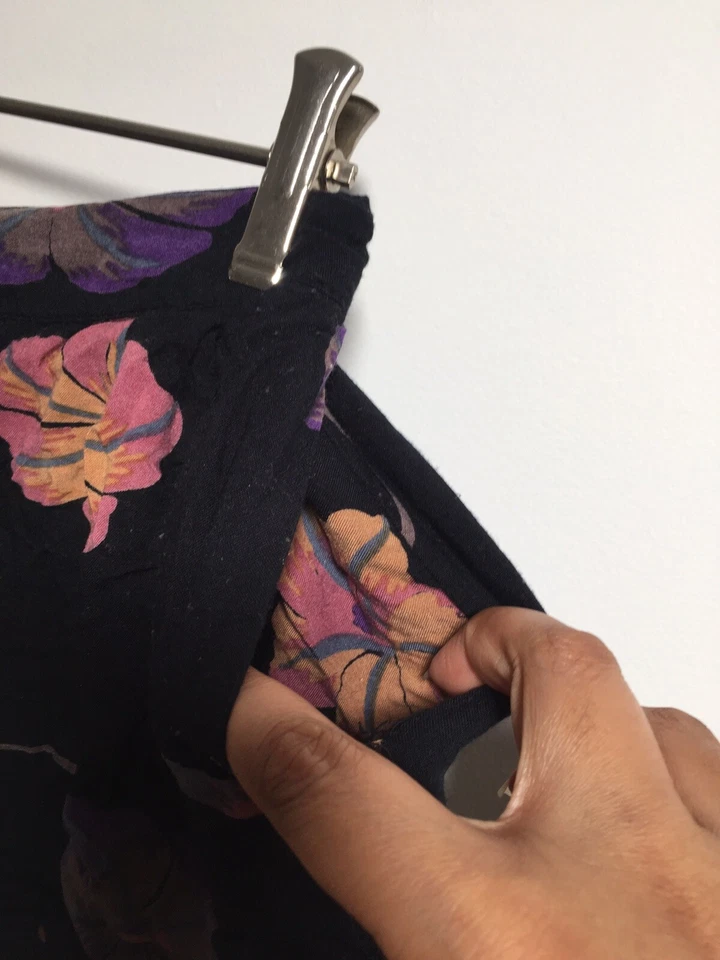 Element Women's Multicoloured Hibiscus Floral Shorts Size 8 W28-34 inch Rayon — 第 3/4 张图片