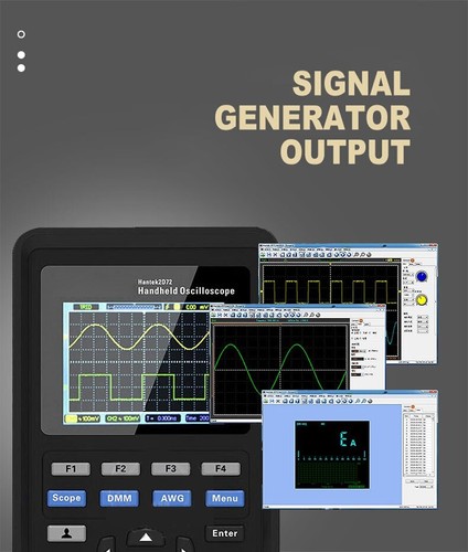 2C42 2D42 Oscilloscope Digital Multimeter Tester Portable USB 2Channel 70mhz - Picture 9 of 17