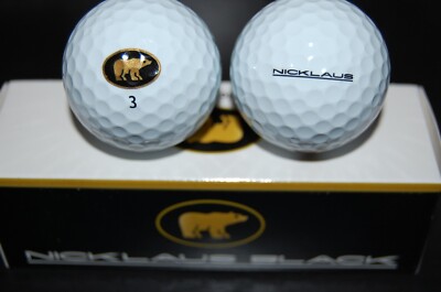 NEW JACK NIKLAUS BLACK SLEEVE GOLF BALLS