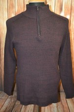 NWT Vince Camuto Women's Cotton Viscose Blend 1/4 Zip Pullover Sweater Sz L