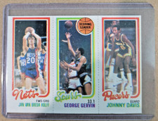 1980 - 1981 TOPPS BASKETBALL JOHNNY DAVIS 117 SPURS GEORGE GERVIN 204 KOLFF 162