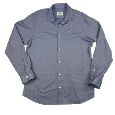 Mizzen Main Shirt Mens XL Trim Fit Performance Stretch Button Down Plaid