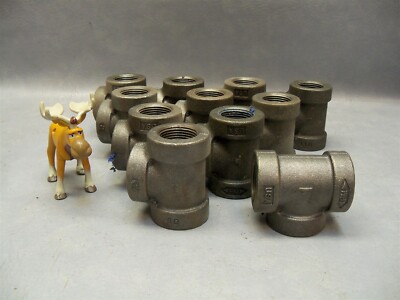 1'' Tee FNPT Pipe Fitting Anvil Cast Iron Class Lot of 11