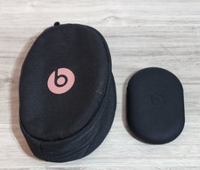Beats By Dr Dre Headphones Soft Pouch Zipper Case NO HEADPHONES w/ Rubber Pouch