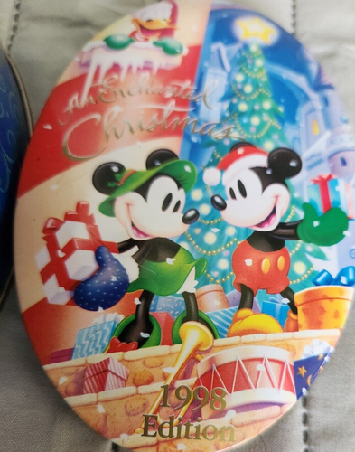 Disney An Enchanted Christmas 1998 Edition Mickey Minnie Donald Goofy 5 Pin Set - Picture 3 of 5