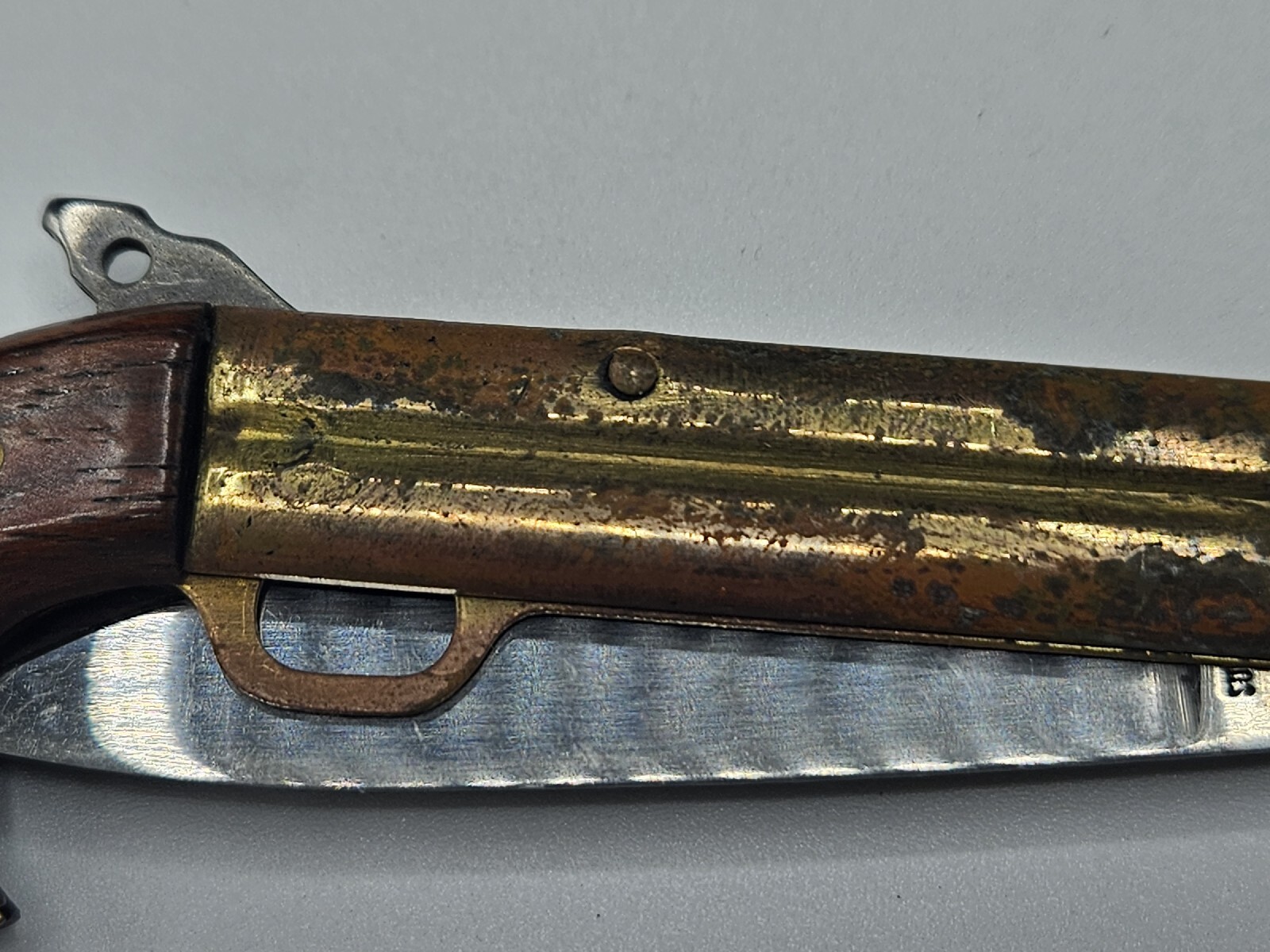 VINTAGE COLLECTABLE Valley Flintlock Pistol Knife Parker Cutlery