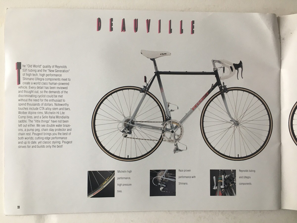 Bicycle Catalogue Velo Peugeot 1990 Vintage Original PEUGEOT
