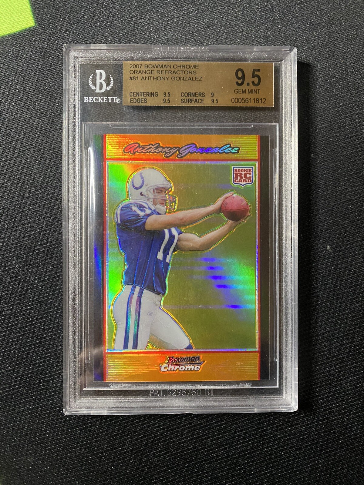 Anthony Gonzalez Bowman Chrome #BC81 Orange Refractor