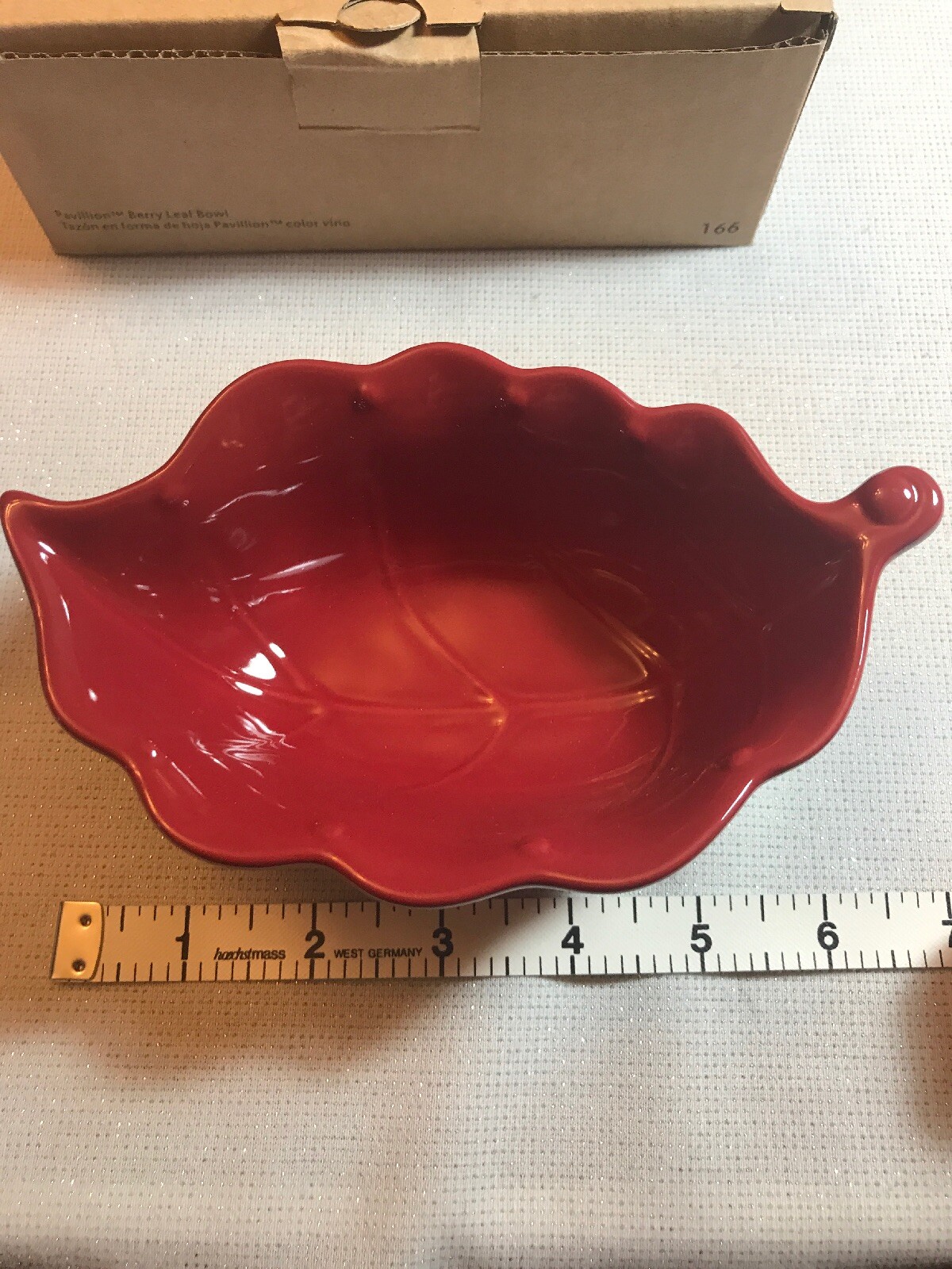 Princess House Pavillion Berry Leaf Bowl 166 New In Box eBay