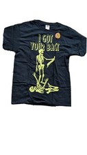 FOTL MEN'S GLOW IN THE DARK SKELETON HALLOWEEN T SHIRT BLACK MEDIUM NWT