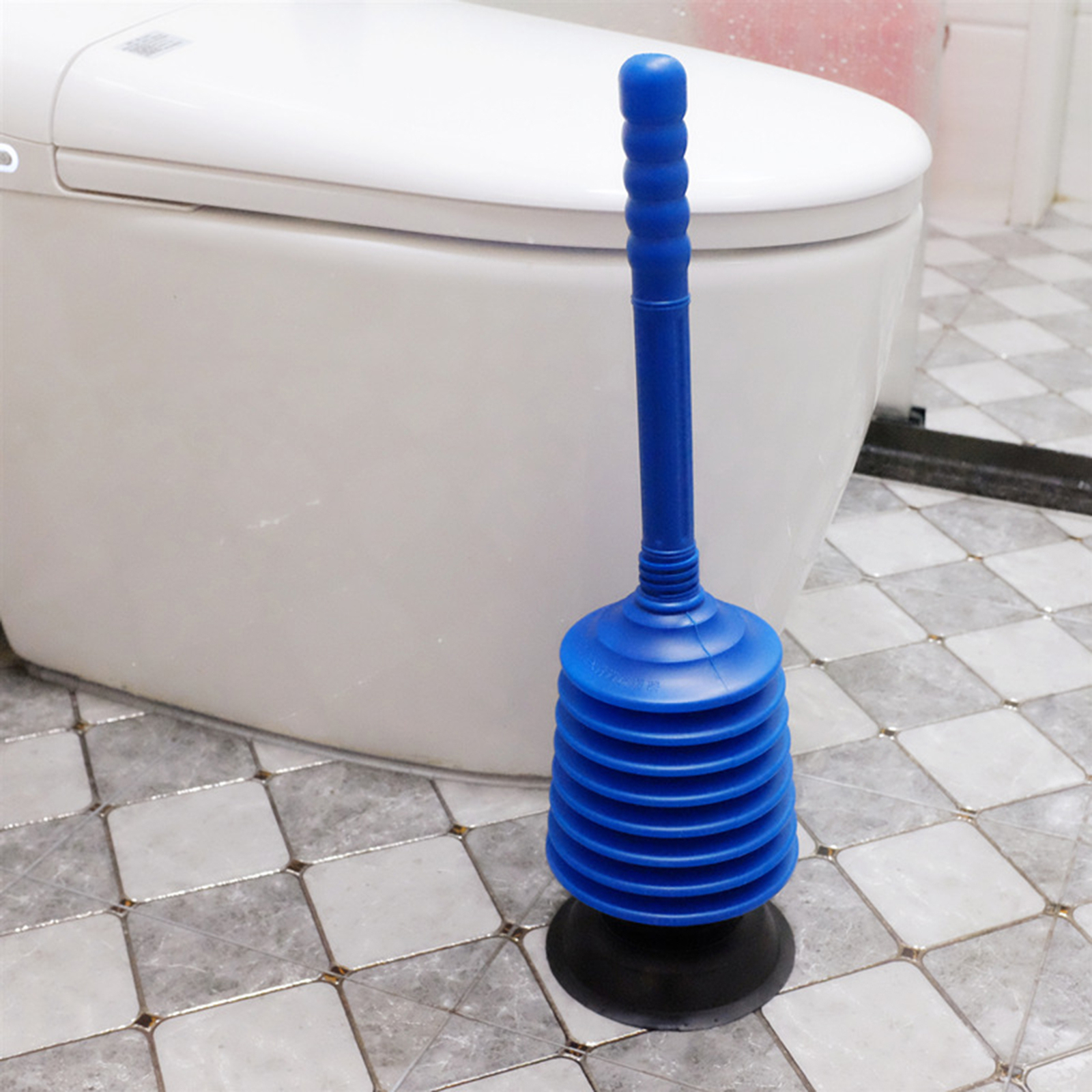 Toilet Vacuum Plunger High Pressure Thrust Fix Clogged Toilet Toilet
