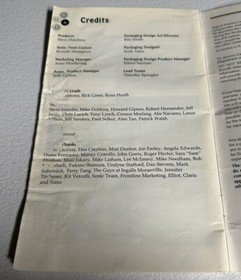 Nights into Dreams - Sega Saturn - Authentic Manual Only! With Registration Card