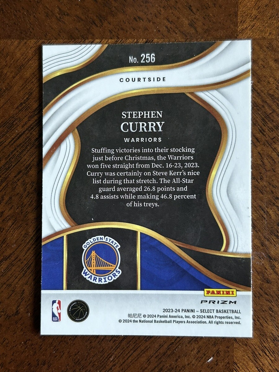 2023-24 Panini Select Stephen Curry Courtside SP Blue Prizm