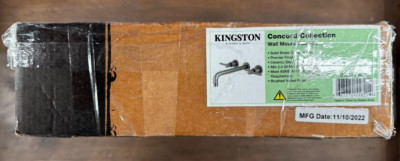 Kingston Brass KS8028DL Concord Wall Mounted Roman Tub Filler -Brushed Nickel