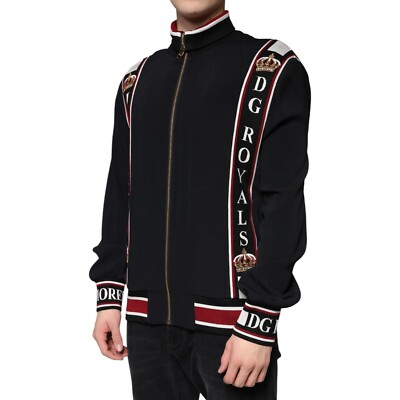 （yuuki）DOLCE & GABBANA スウェットシャツ Jersey sweatshirt with DG embroidery in Black for Men