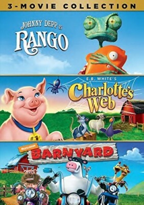 BRAND NEW Rango / Charlotte s Web / Barnyard (DVD 3-Disc Set) SEALED NEW!